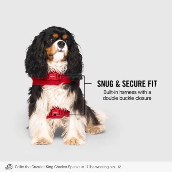 NWOT Canada Pooch Dog Harness Puffer 20” - 33-40lbs - Red - Picture 5 of 15